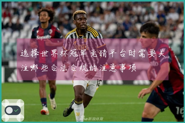 选择世界杯冠军竞猜平台时需要关注哪些合法合规的注意事项